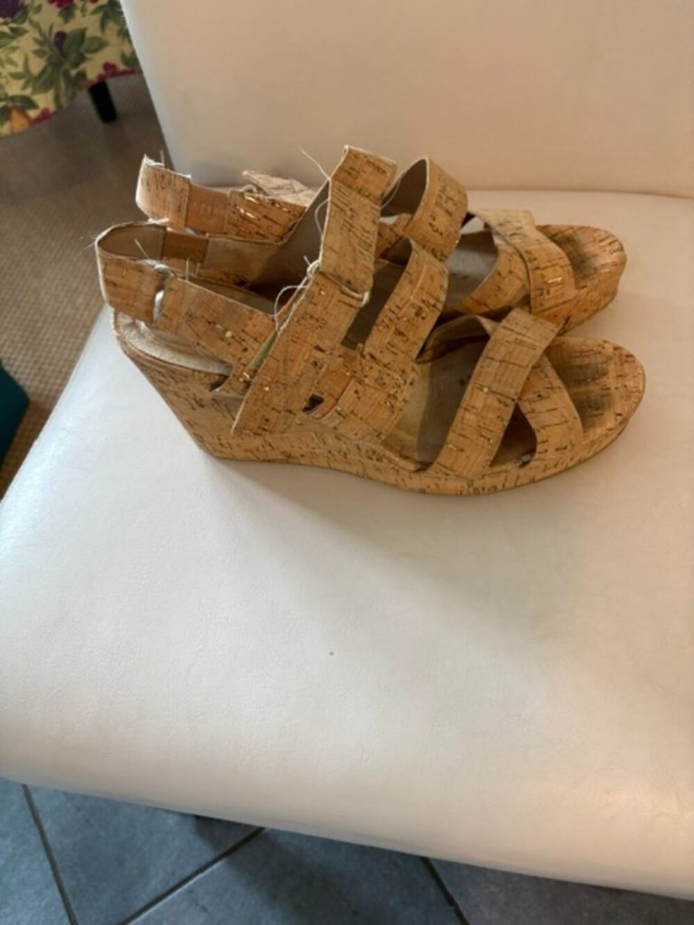 Donald Pliner , Cork Wedge. Size 10